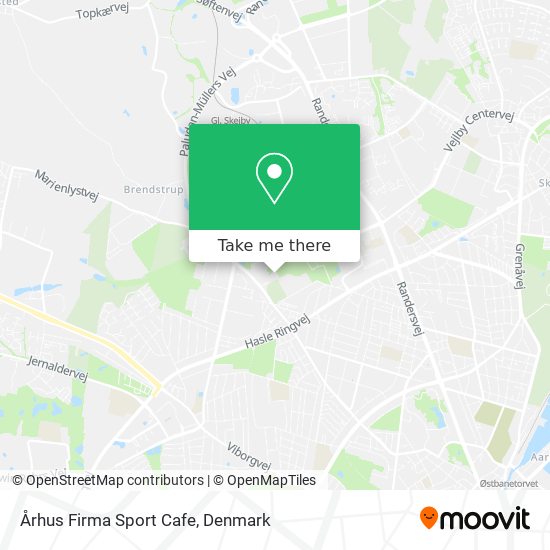 Århus Firma Sport Cafe map