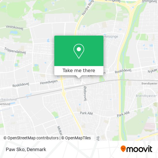 How to get to Paw Sko in Glostrup by Bus or
