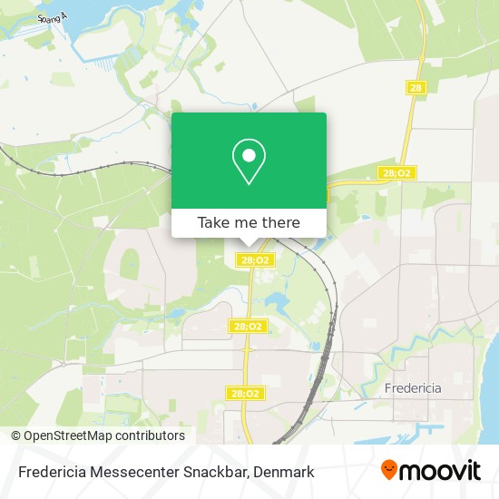 Fredericia Messecenter Snackbar map