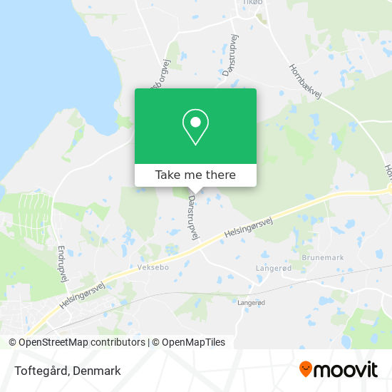 Toftegård map