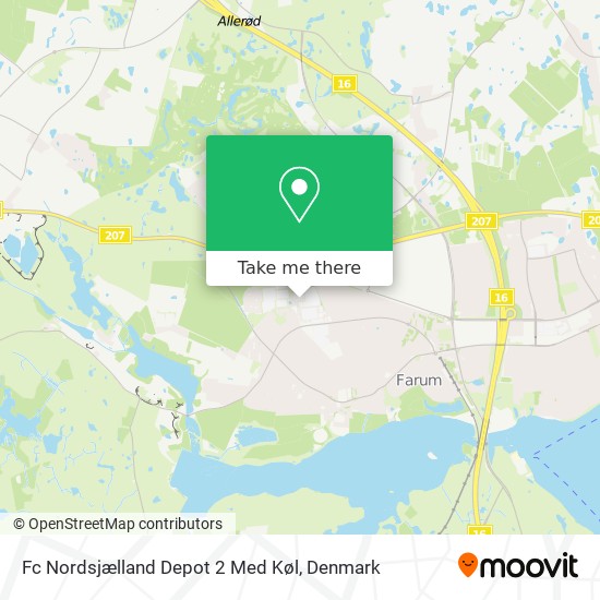 Fc Nordsjælland Depot 2 Med Køl map
