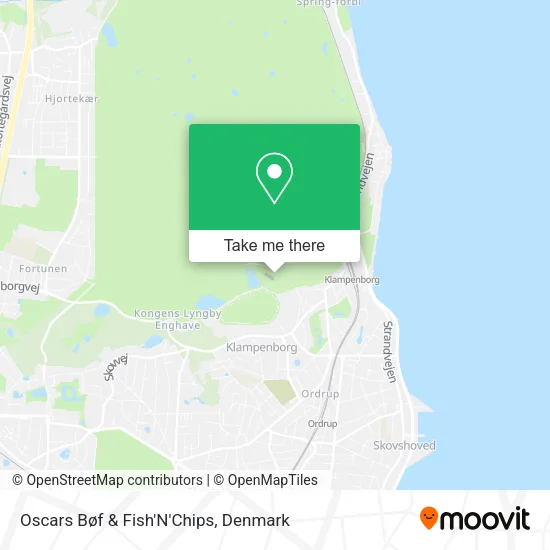 Oscars Bøf & Fish'N'Chips map