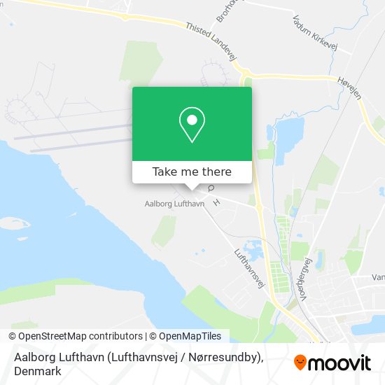 Aalborg Lufthavn (Lufthavnsvej / Nørresundby) map