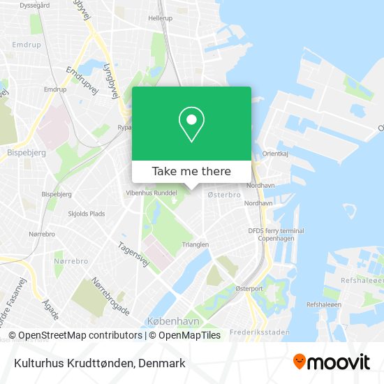 Kulturhus Krudttønden map