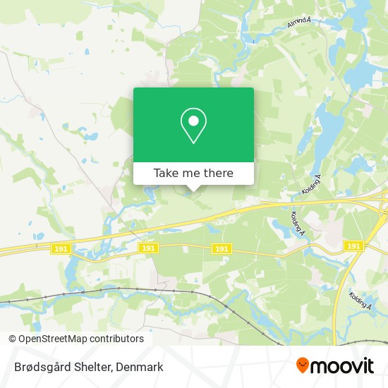 Brødsgård Shelter map