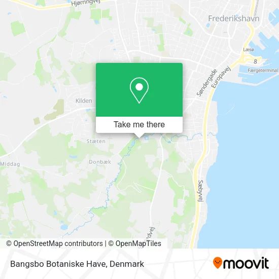 Bangsbo Botaniske Have map