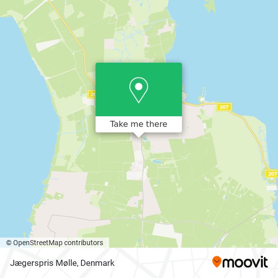 Jægerspris Mølle map