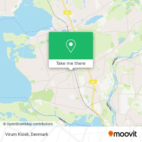 Virum Kiosk map