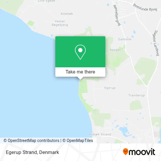 Egerup Strand map