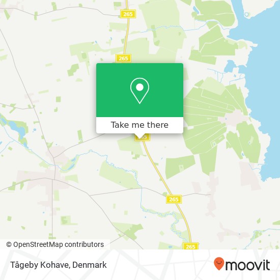 Tågeby Kohave map