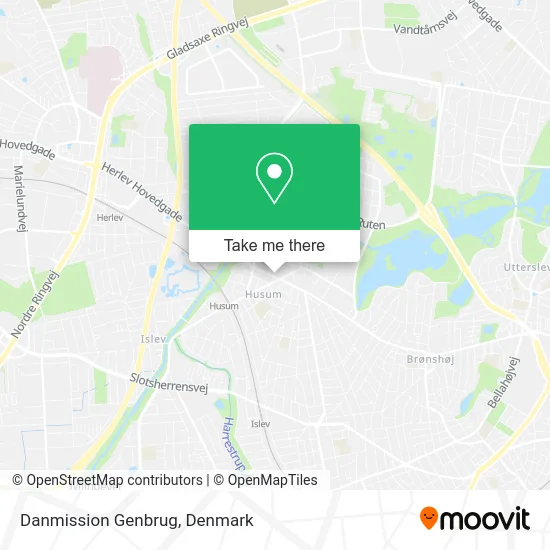 Danmission Genbrug map