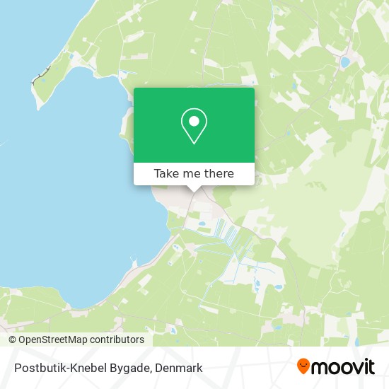 Postbutik-Knebel Bygade map