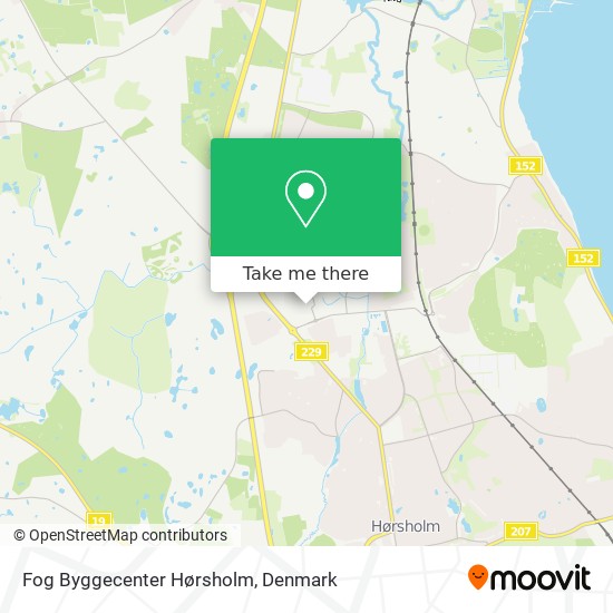 Fog Byggecenter Hørsholm map