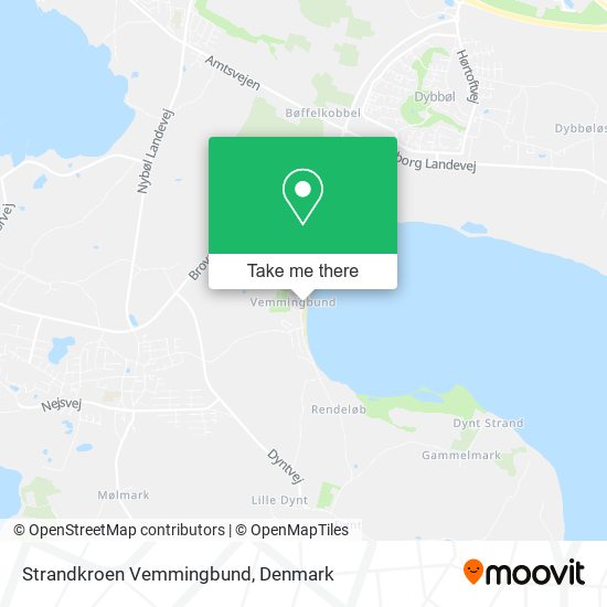 Strandkroen Vemmingbund map