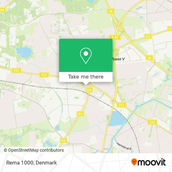 Rema 1000 map