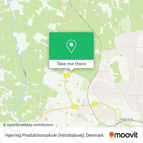 Hjørring Produktionsskole (Hirtshalsvej) map