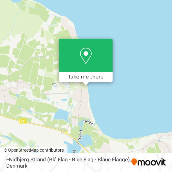 Hvidbjerg Strand (Blå Flag - Blue Flag - Blaue Flagge) map