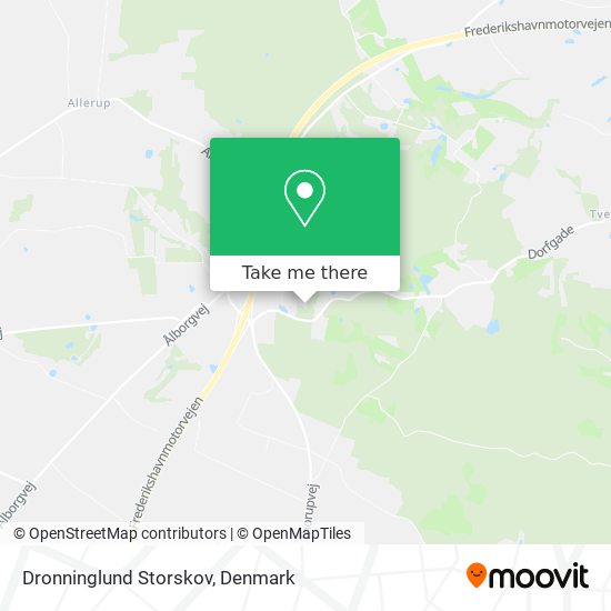 Dronninglund Storskov map
