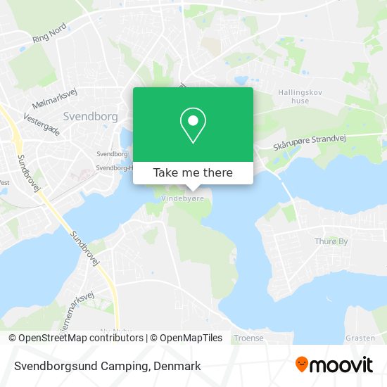 Svendborgsund Camping map