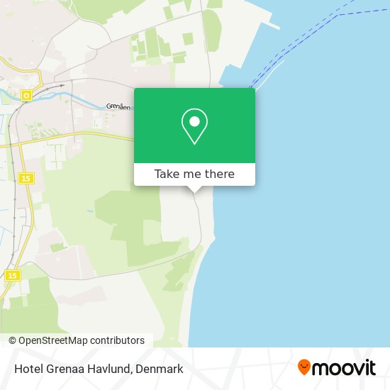 Hotel Grenaa Havlund map