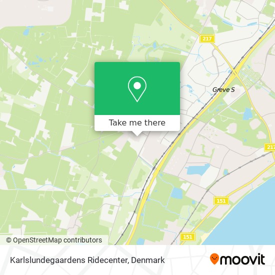 Karlslundegaardens Ridecenter map