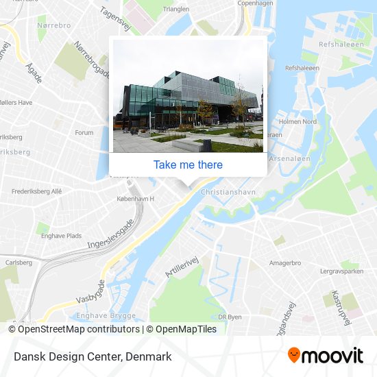 Dansk Design Center map