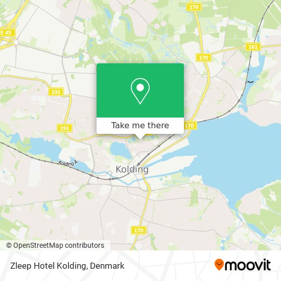 Zleep Hotel Kolding map