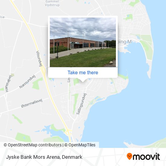 How get to Jyske Bank Mors in Morsø by Bus or Train?