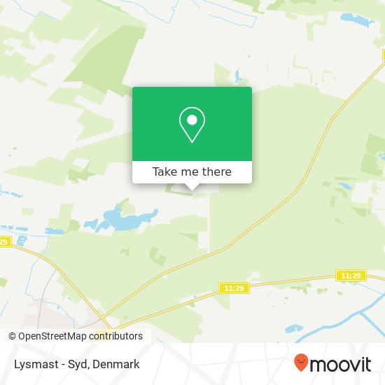 Lysmast - Syd map