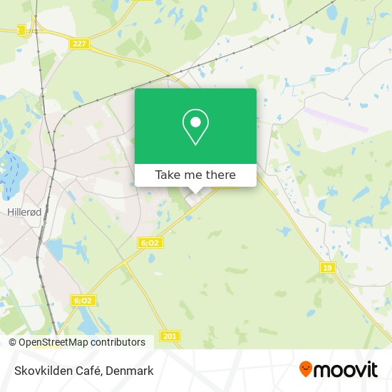 Skovkilden Café map
