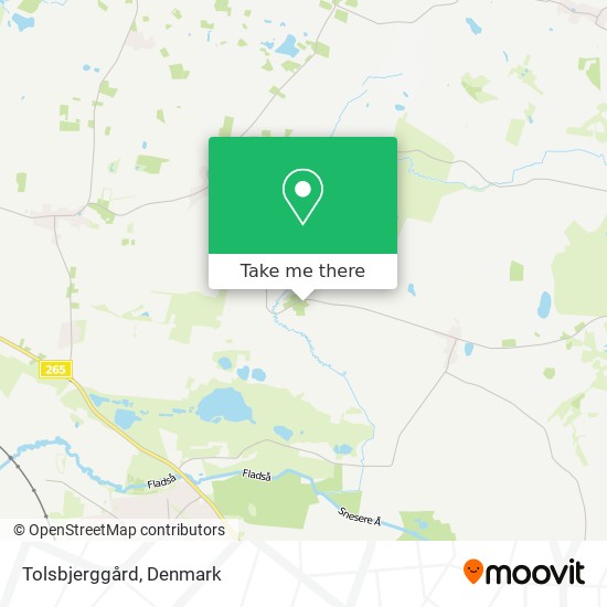 Tolsbjerggård map