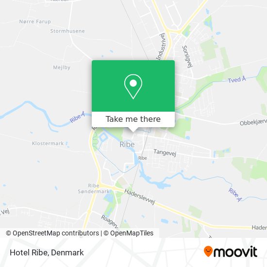 Hotel Ribe map