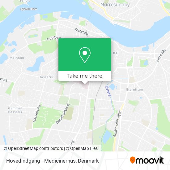 Hovedindgang - Medicinerhus map