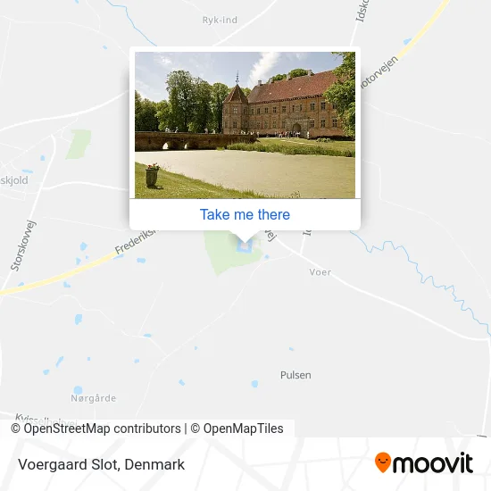 Voergaard Slot map