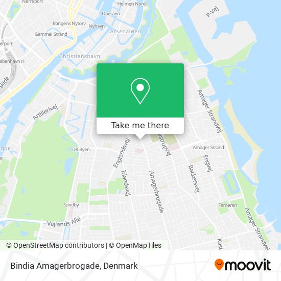 Bindia Amagerbrogade map