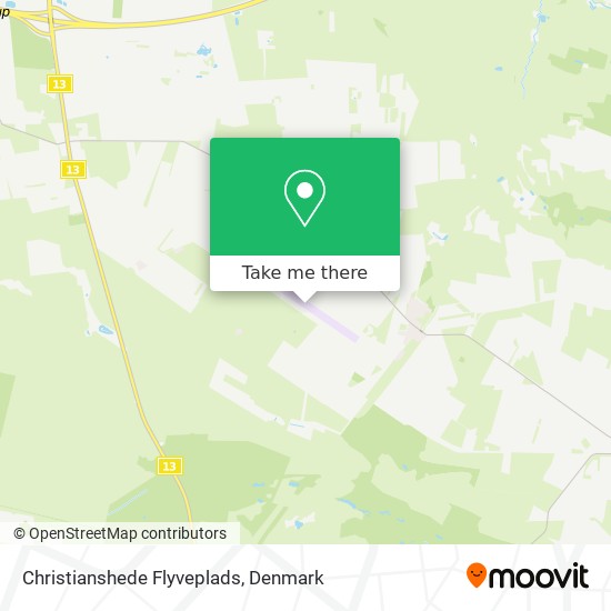 Christianshede Flyveplads map