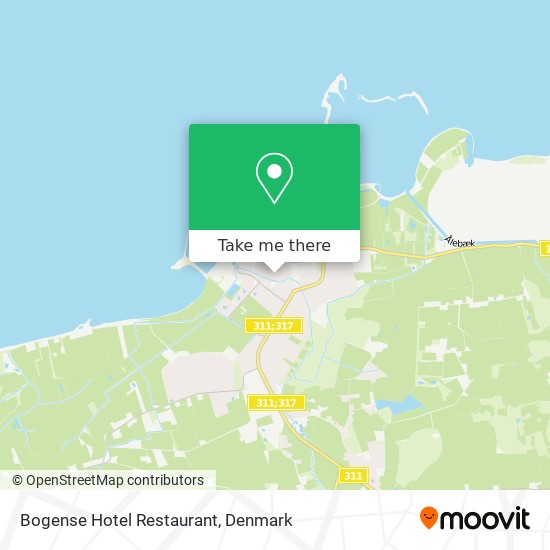 Bogense Hotel Restaurant map