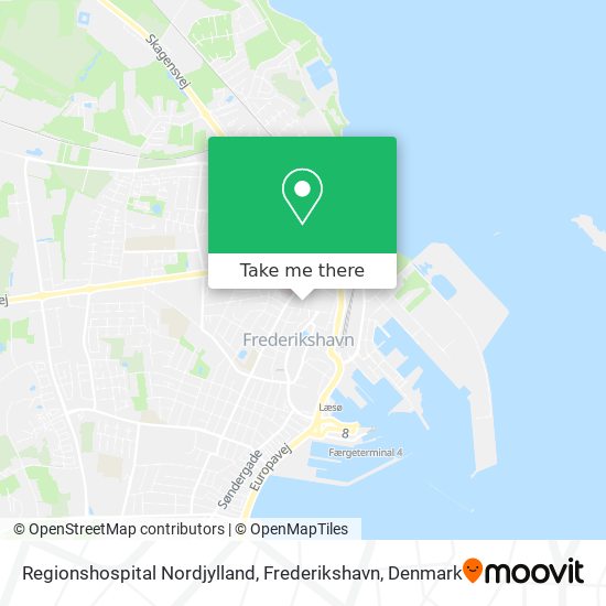 Regionshospital Nordjylland, Frederikshavn map