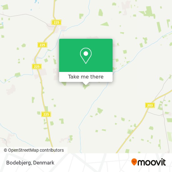 Bodebjerg map