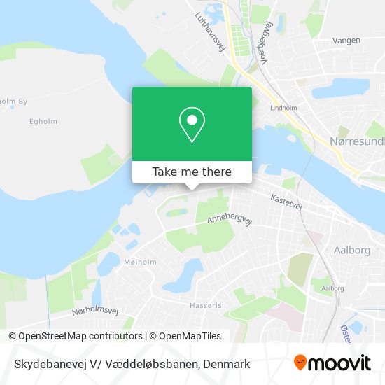 Skydebanevej V/ Væddeløbsbanen map