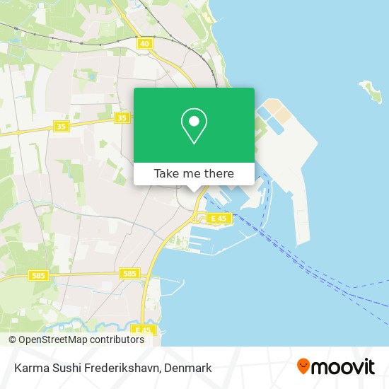 Karma Sushi Frederikshavn map