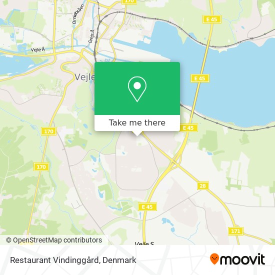 Restaurant Vindinggård map