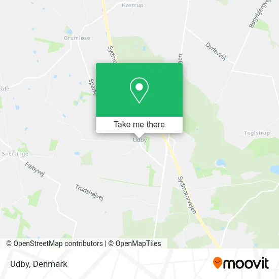 Udby map