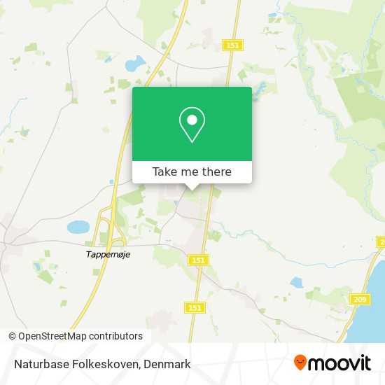Naturbase Folkeskoven map