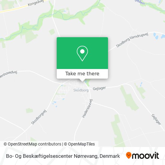 Bo- Og Beskæftigelsescenter Nørrevang map