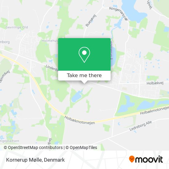 Kornerup Mølle map