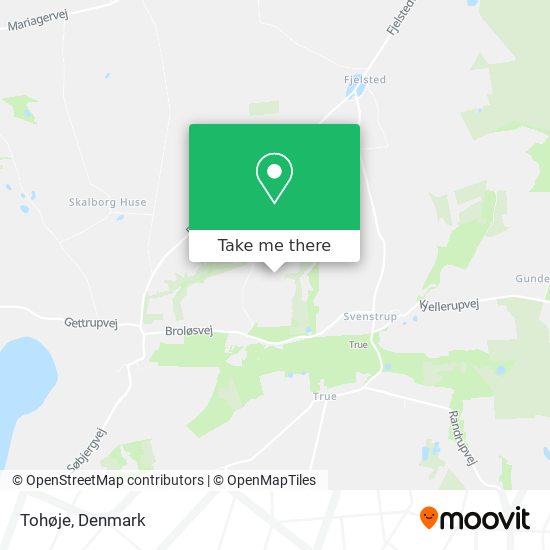 Tohøje map