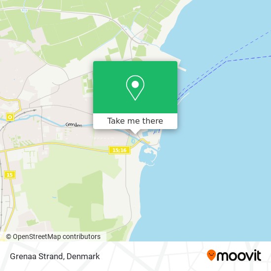 Grenaa Strand map