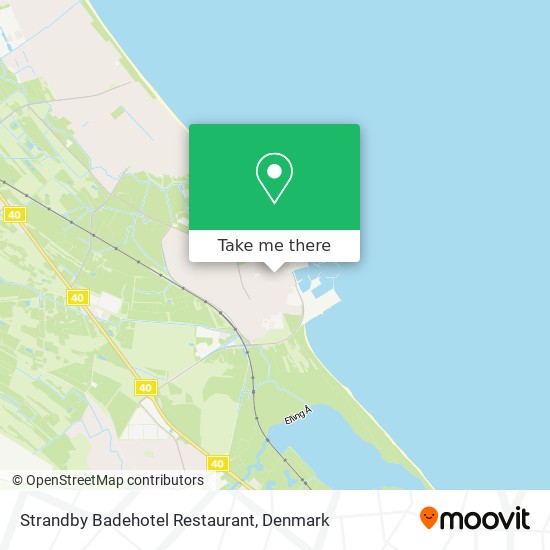 Strandby Badehotel Restaurant map