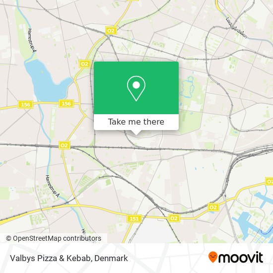 Valbys Pizza & Kebab map